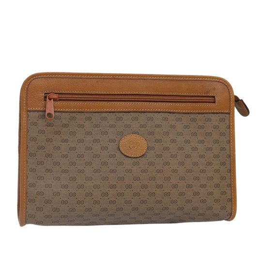 Gucci Leather Canvas Clutch