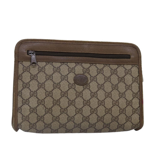 Gucci Leather Canvas Clutch