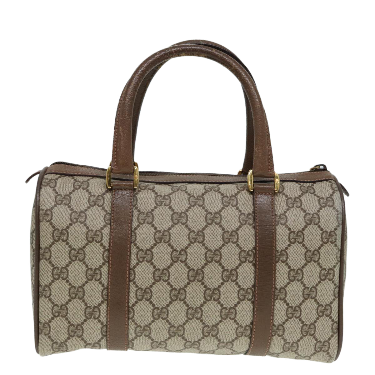 Gucci Leather Canvas Handbag