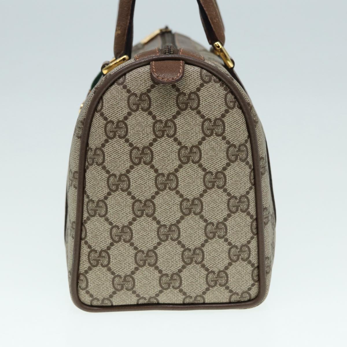 Gucci Leather Canvas Handbag