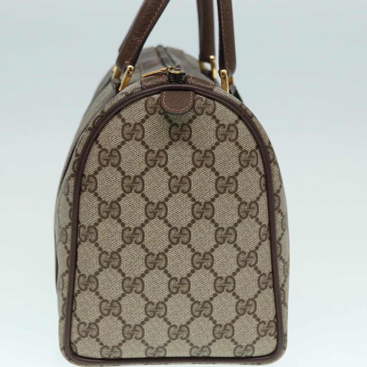 Gucci Leather Canvas Handbag