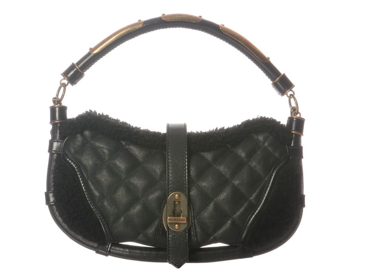 Burberry Black Shearling Bag