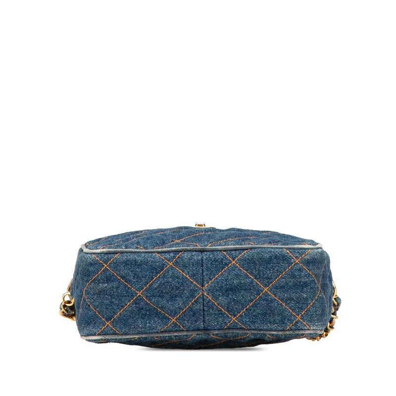 Chanel MatelassÃ© Denim Shoulder Bag