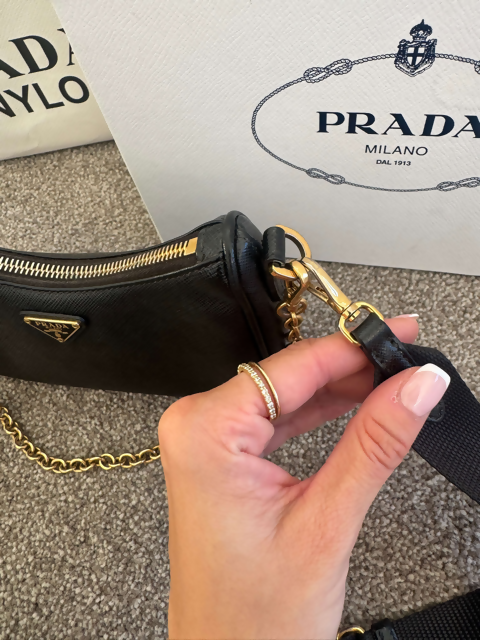 Prada Bandoliera Saffiano Handbag