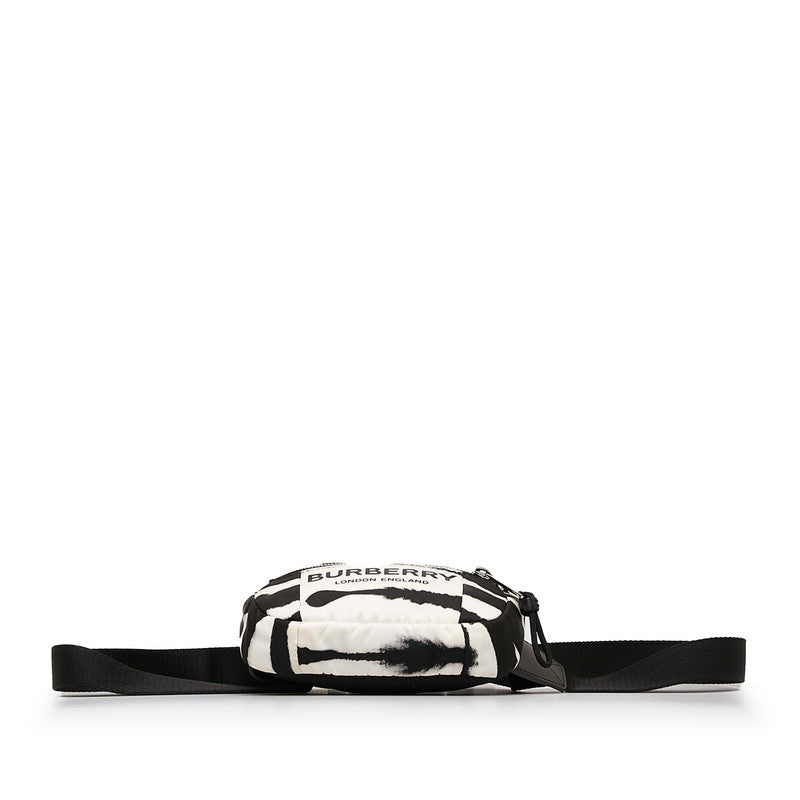 Burberry Logo Zebra Nylon Waist Bag