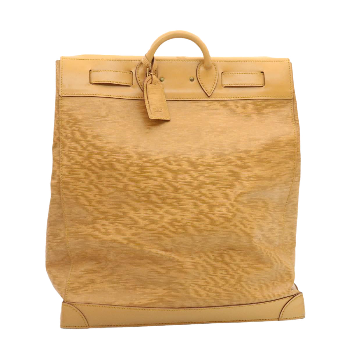 LOUIS VUITTON Epi Steamer Bag Boston Bag Beige LV am1805g