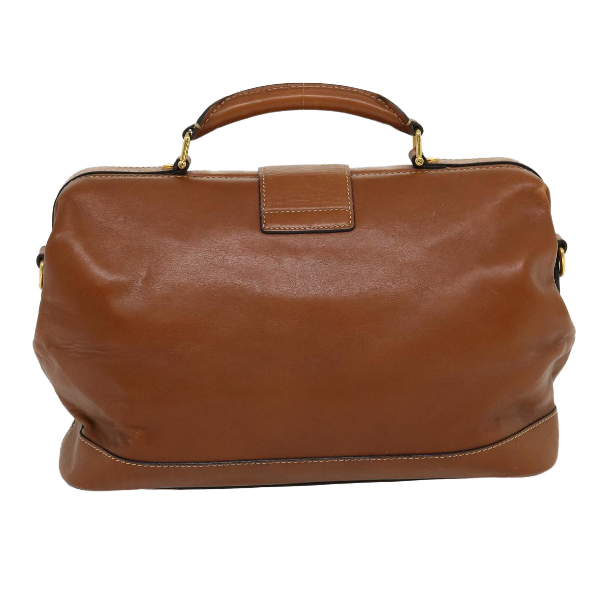 Luxury CELINE Hand Bag Leather 2way Brown am2746g