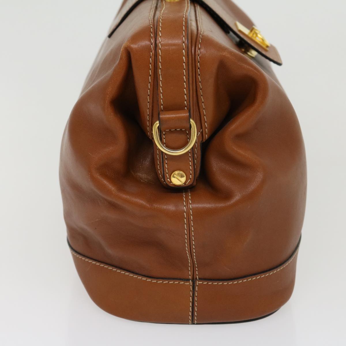 Luxury CELINE Hand Bag Leather 2way Brown am2746g