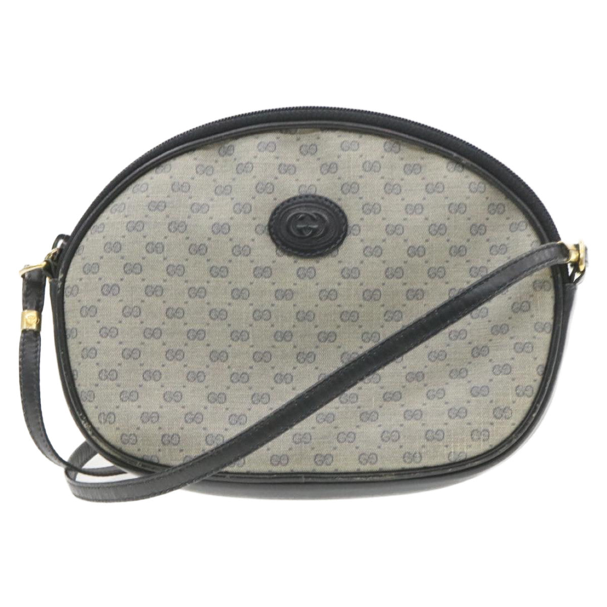Gucci Leather Canvas Shoulder Bag