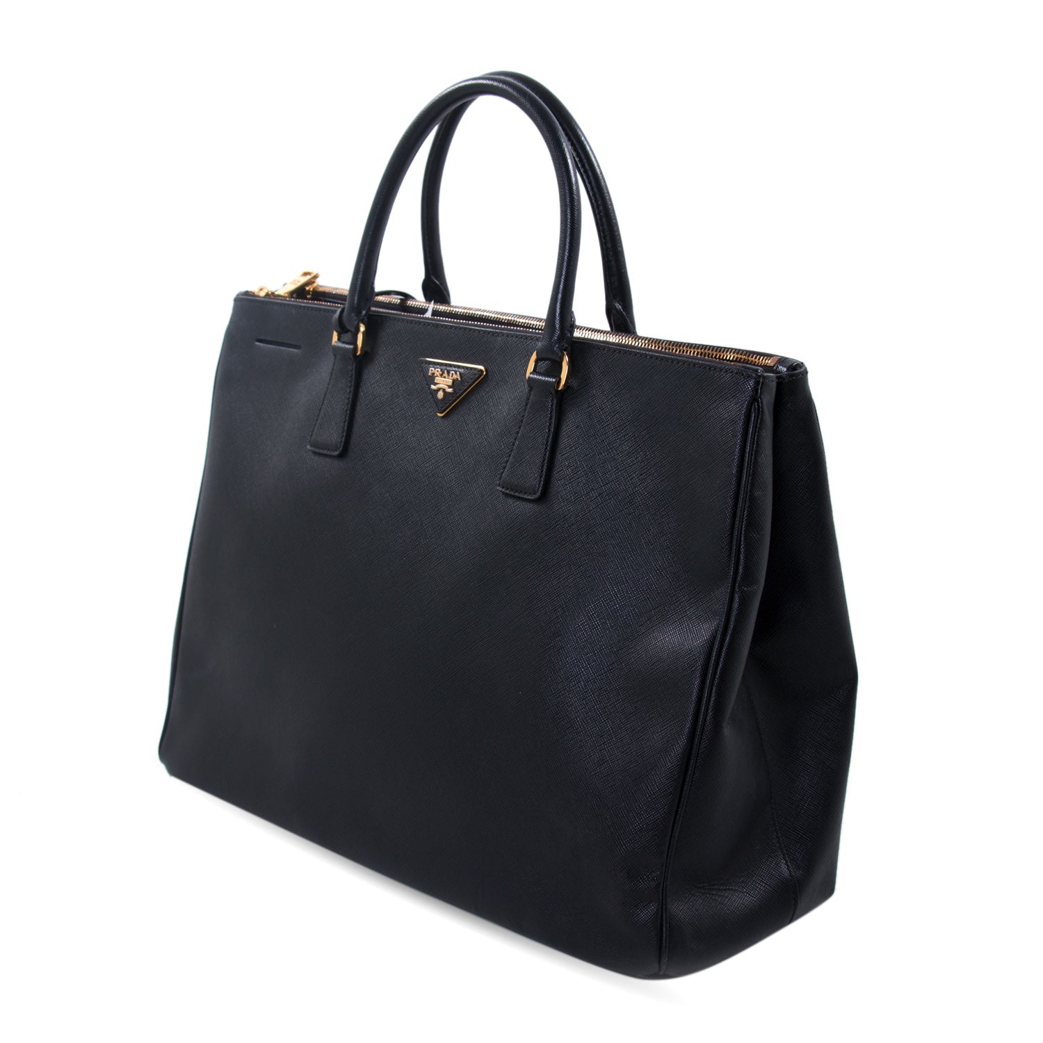 Prada Extra Large Lux Galleria Double Zip Tote