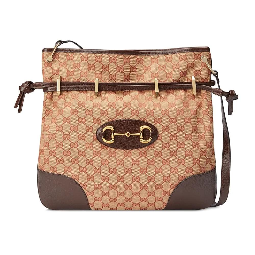 Gucci Monogram Leather Canvas Crossbody