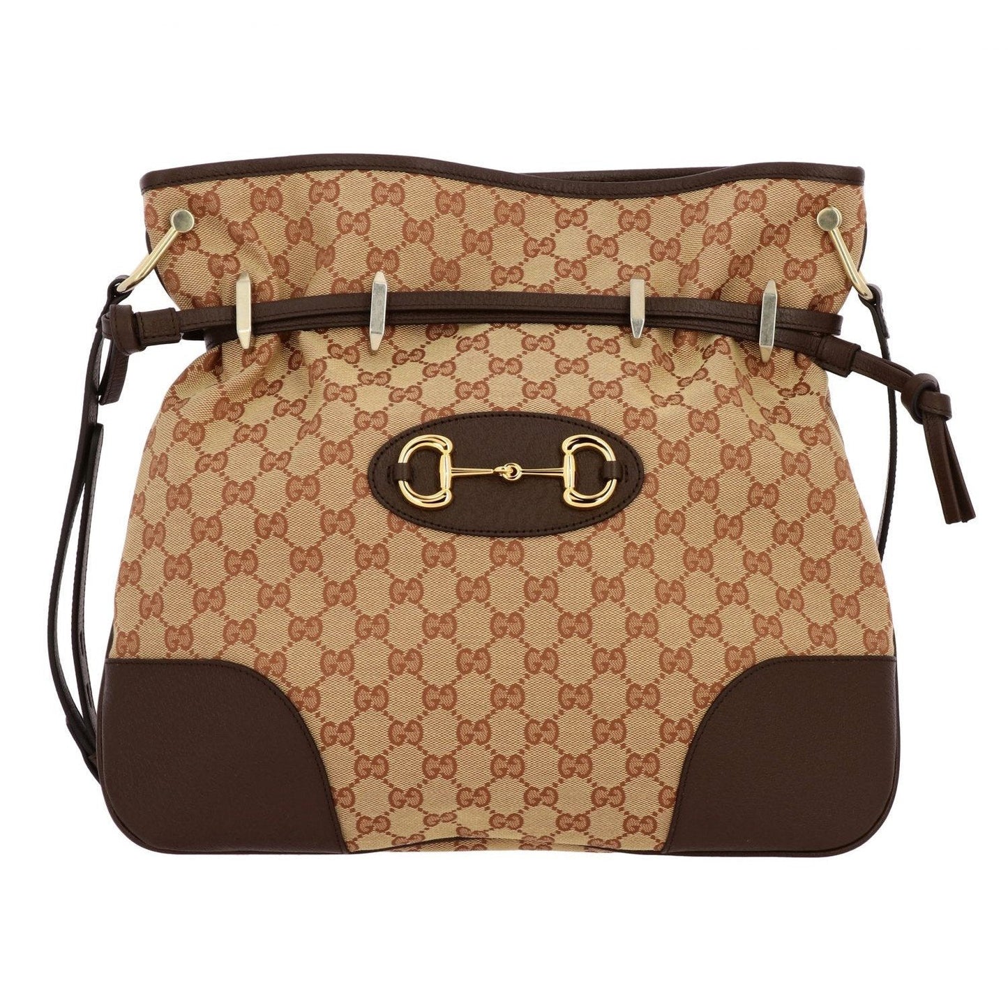 Gucci Monogram Leather Canvas Crossbody