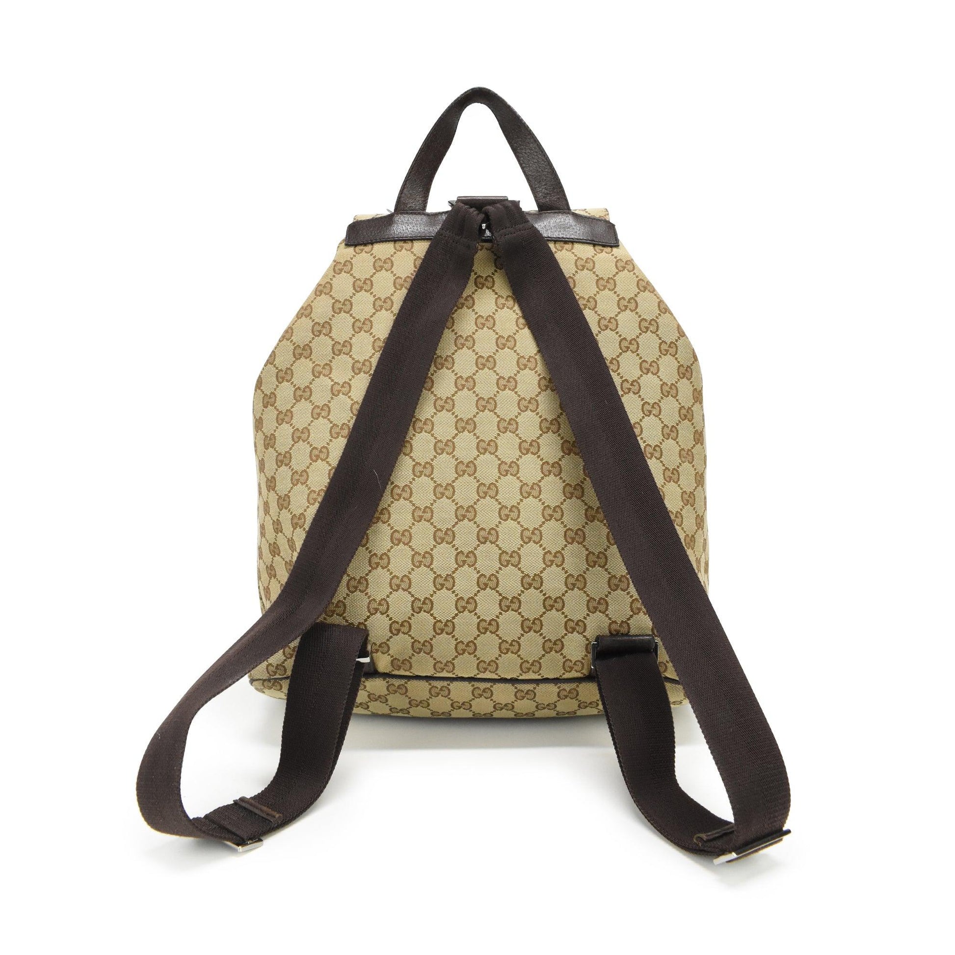 Gucci Monogram Leather Canvas Shoulder Bag