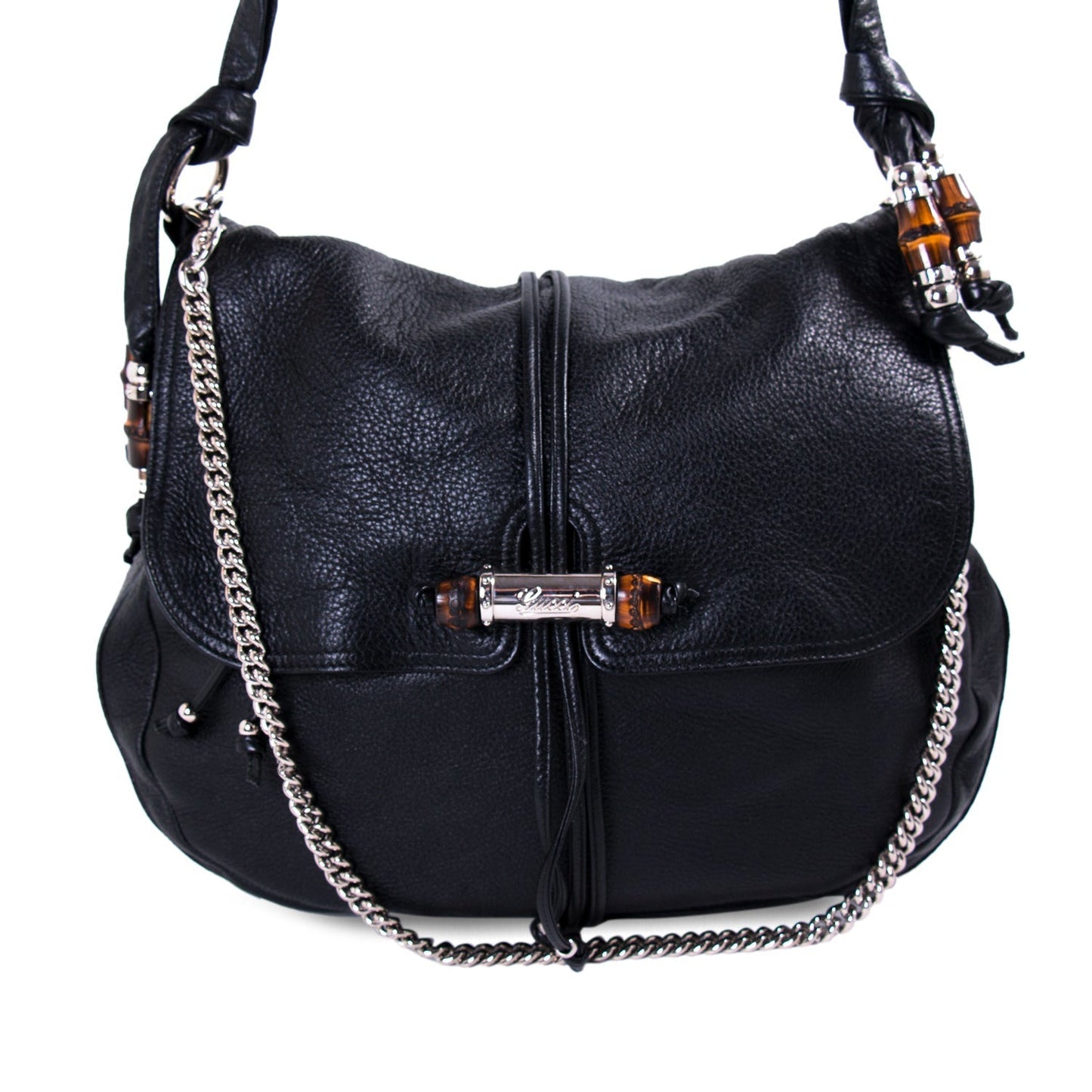 Gucci Bamboo Leather Chain Shoulder Bag