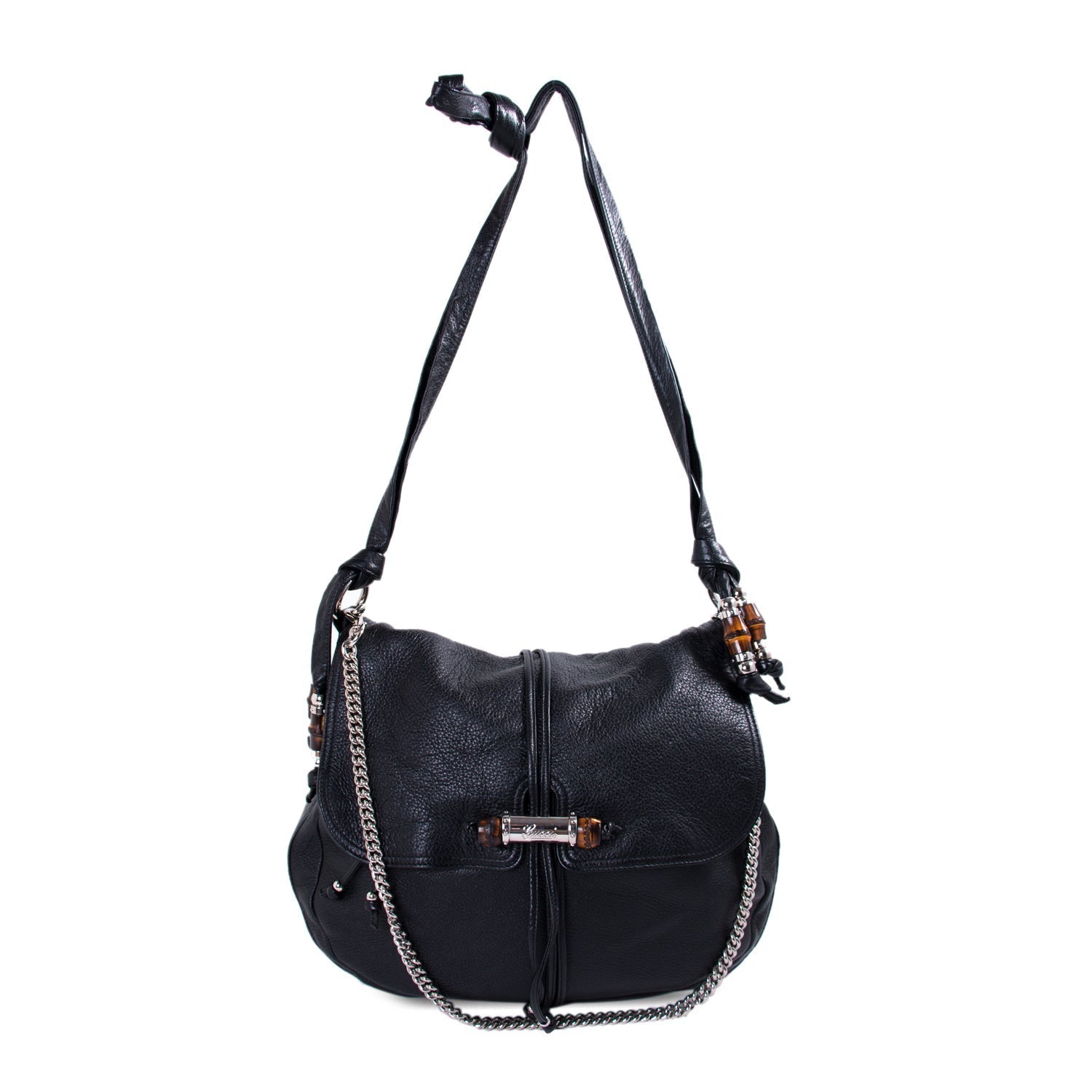 Gucci Bamboo Leather Chain Shoulder Bag
