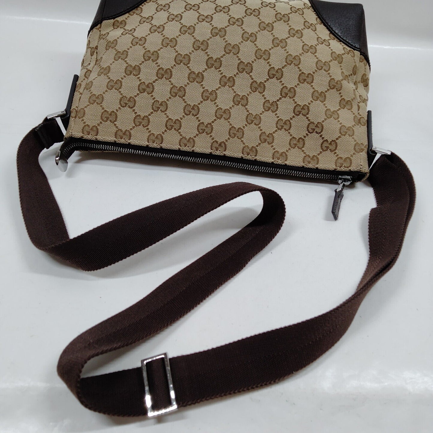 Gucci Brown Canvas Crossbody Style 1