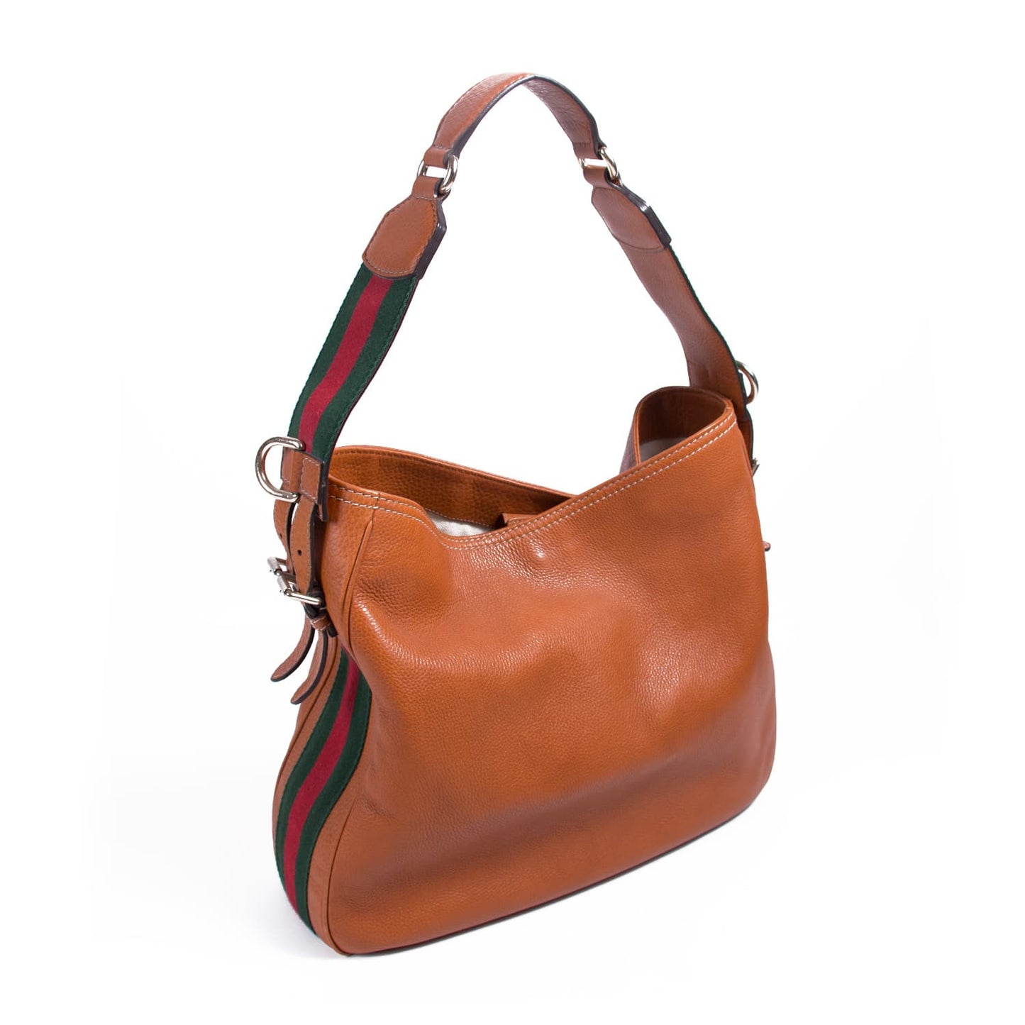 Gucci Web Leather Shoulder Bag Style 1