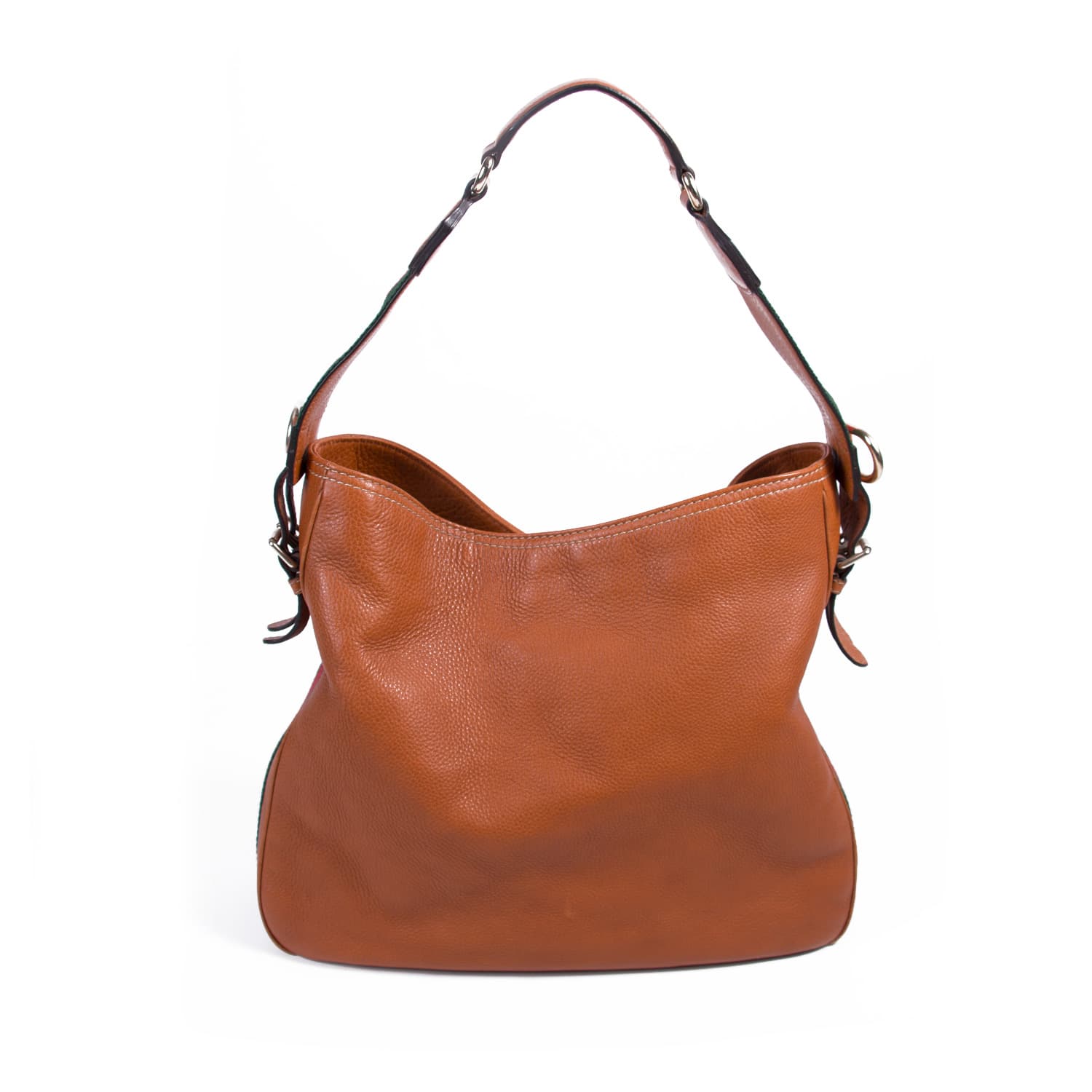 Gucci Web Leather Shoulder Bag Style 1