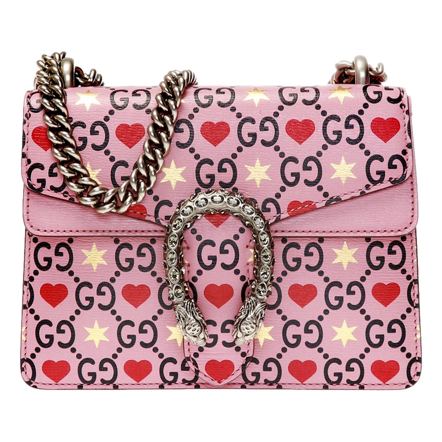 Gucci Monogram Chain Leather Crossbody