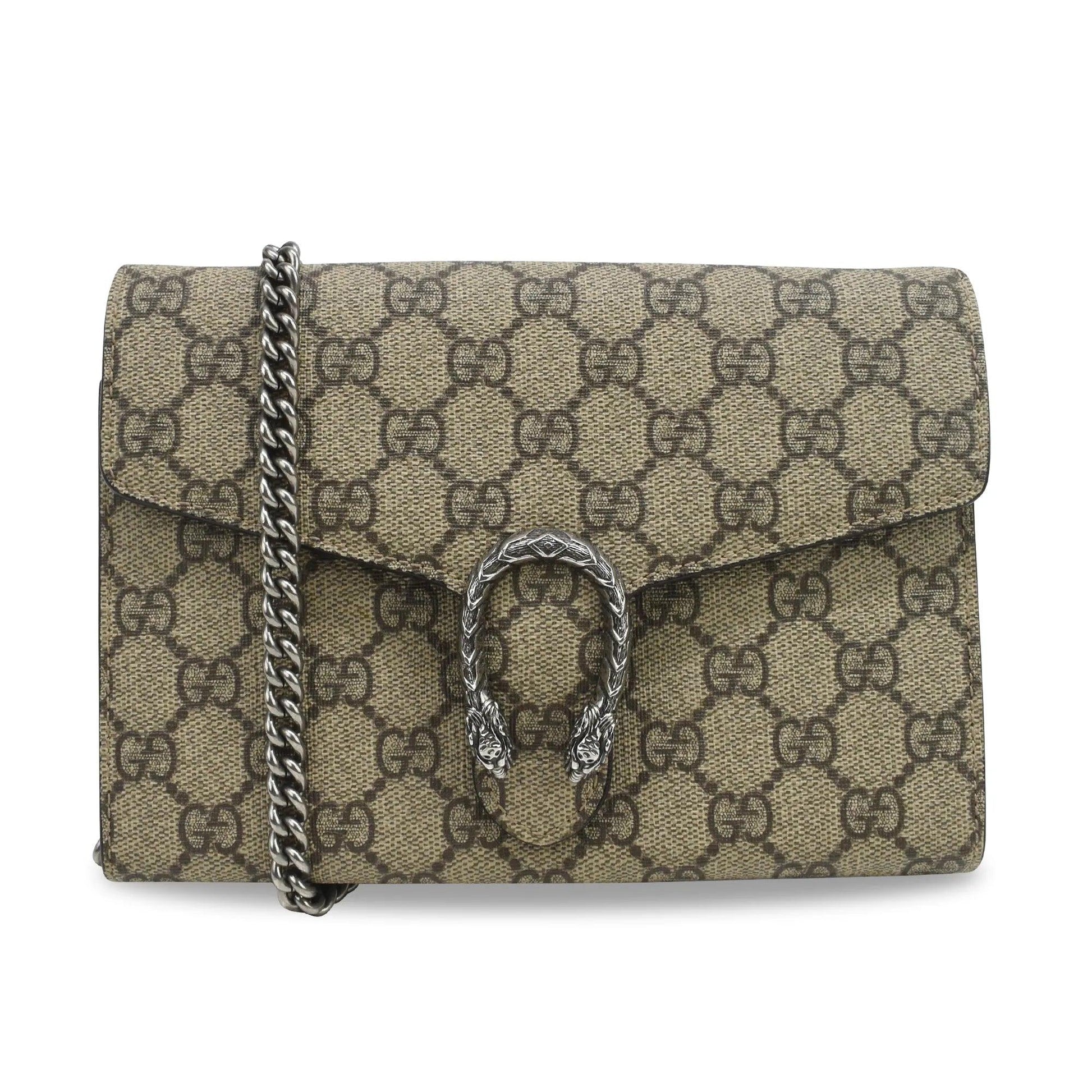 Gucci Monogram Chain Leather Crossbody