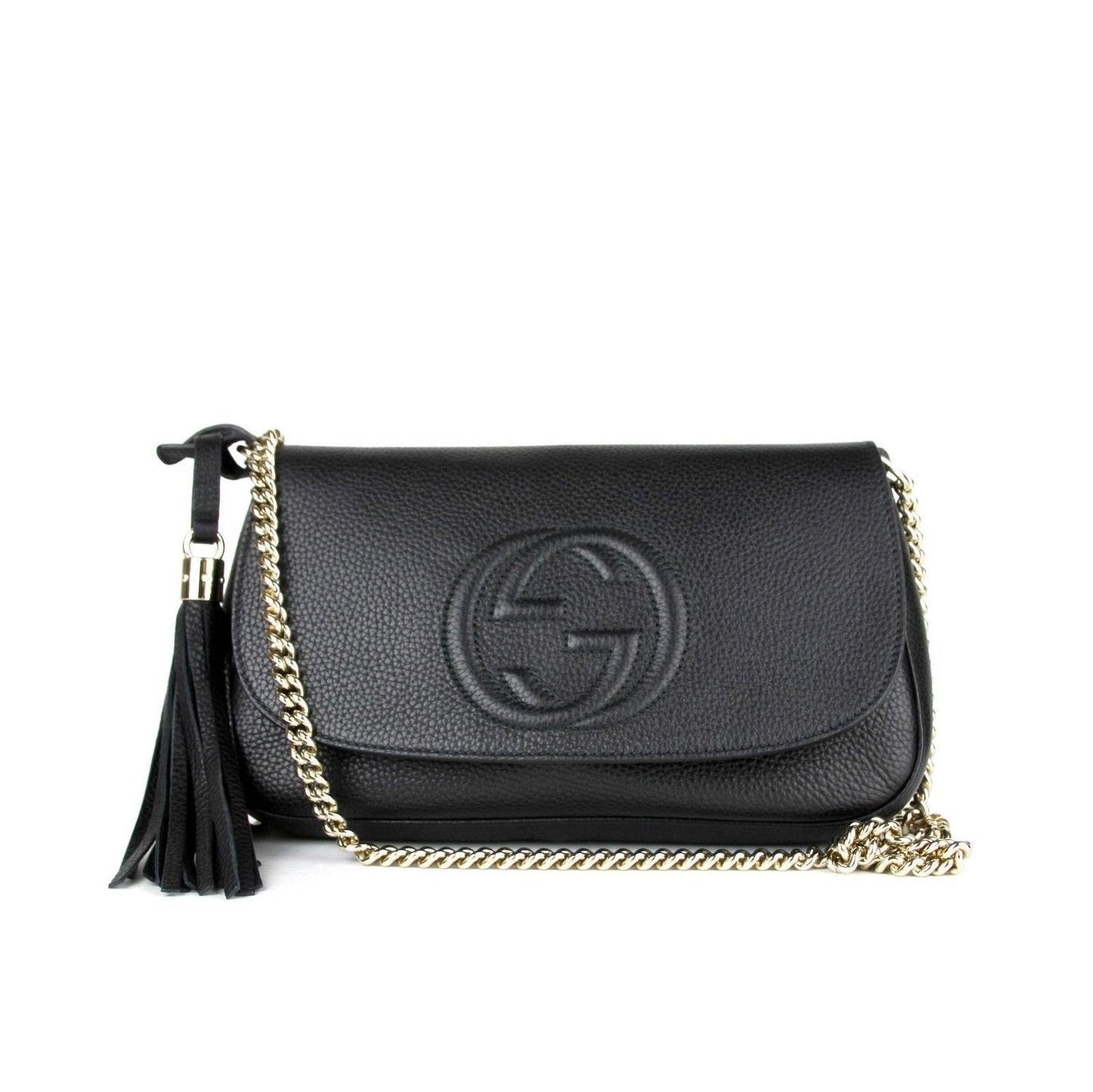 Gucci Monogram Chain Leather Crossbody