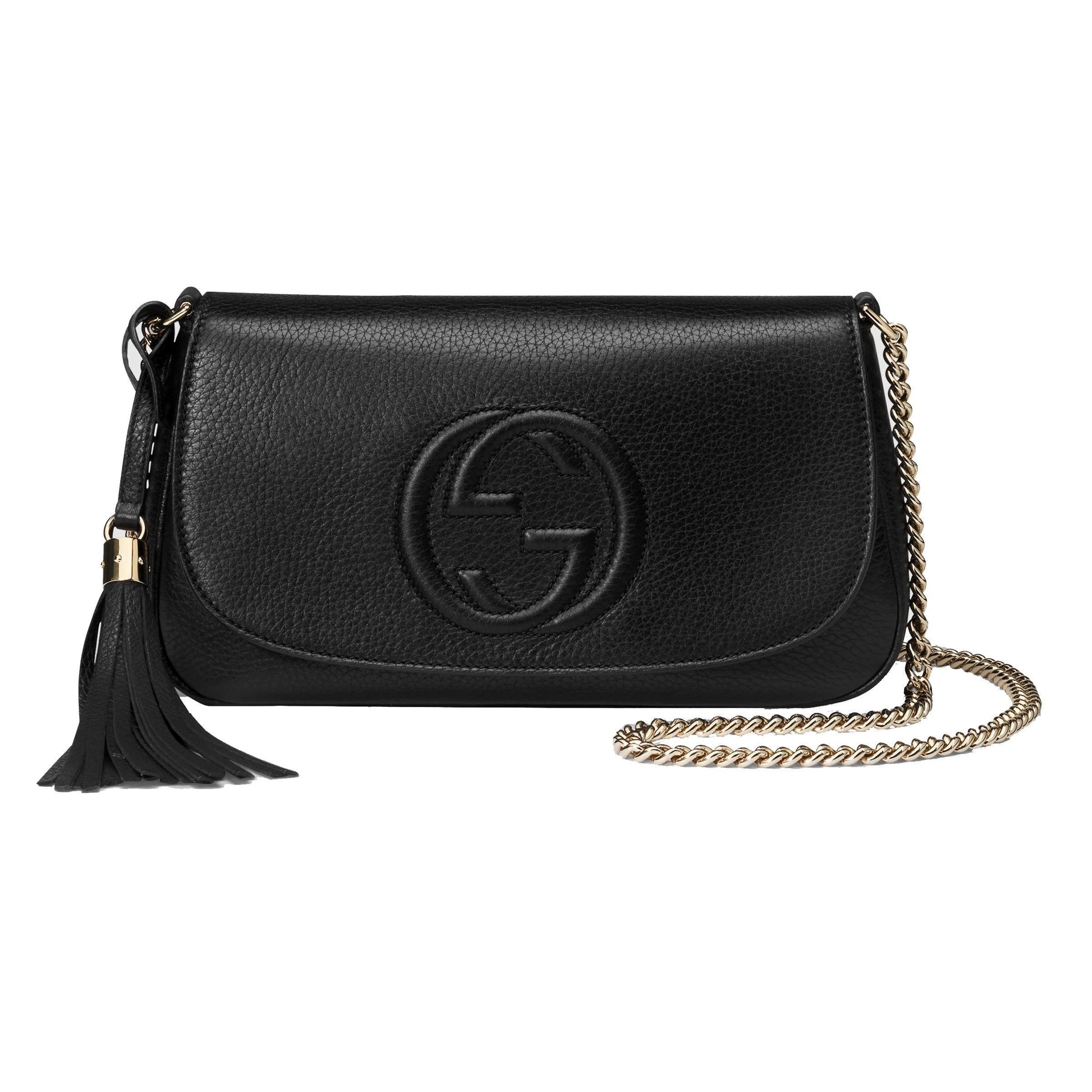 Gucci Monogram Chain Leather Crossbody