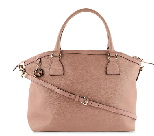 Gucci Pink Leather Tote Style 1