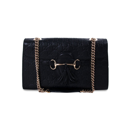 Gucci Guccissima Leather Chain Shoulder Bag Style 2