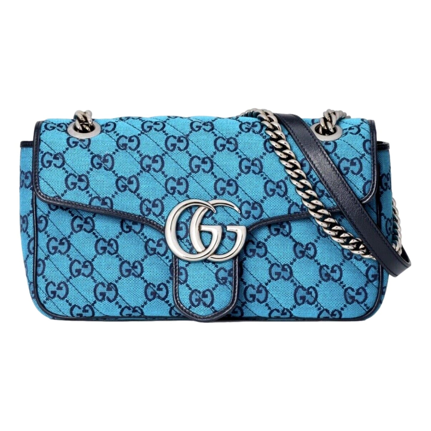 Gucci Monogram Quilted Chain Crossbody