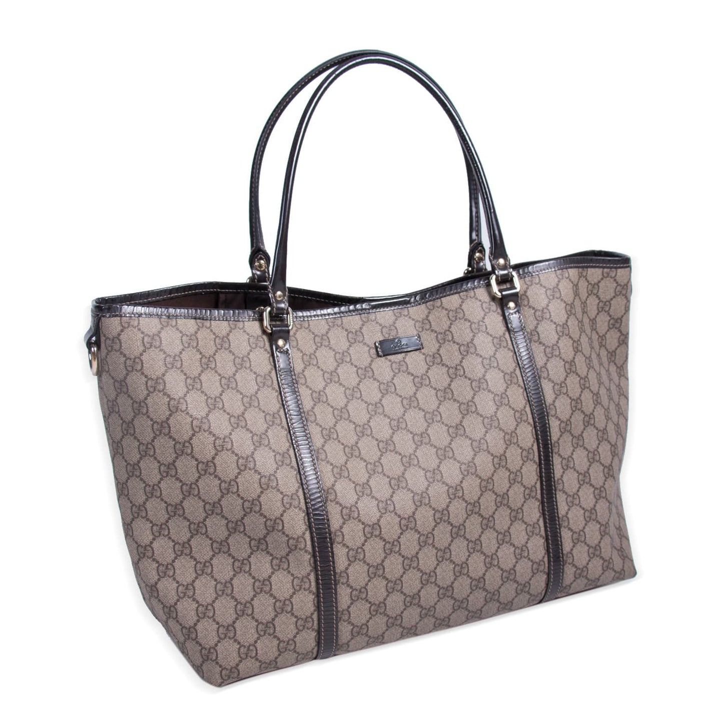 Gucci Joy Leather Canvas Tote