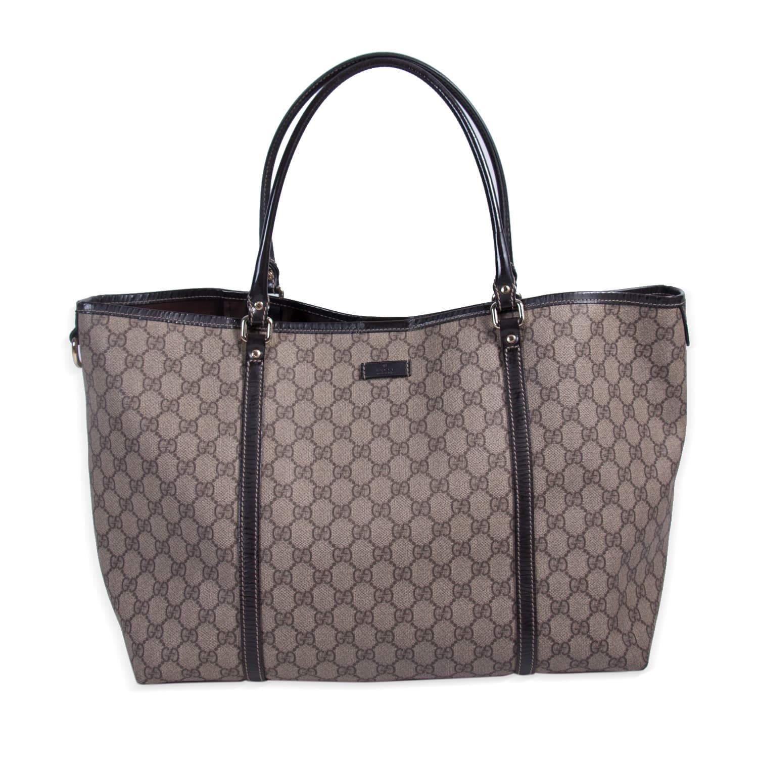 Gucci Joy Leather Canvas Tote