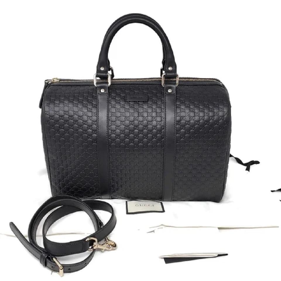 Gucci Guccissima Black Shoulder Bag Style 2