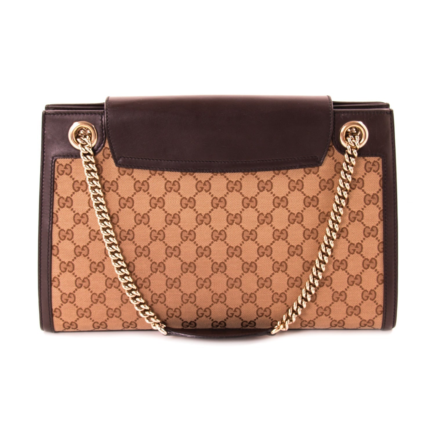 Gucci Leather Canvas Shoulder Bag Style 33