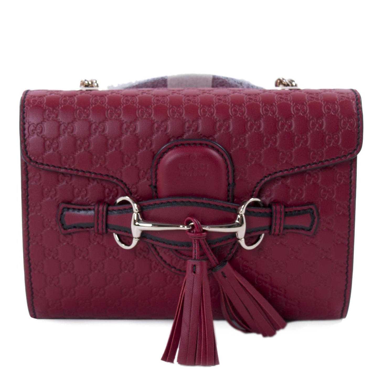 Gucci Guccissima Leather Chain Shoulder Bag Style 6