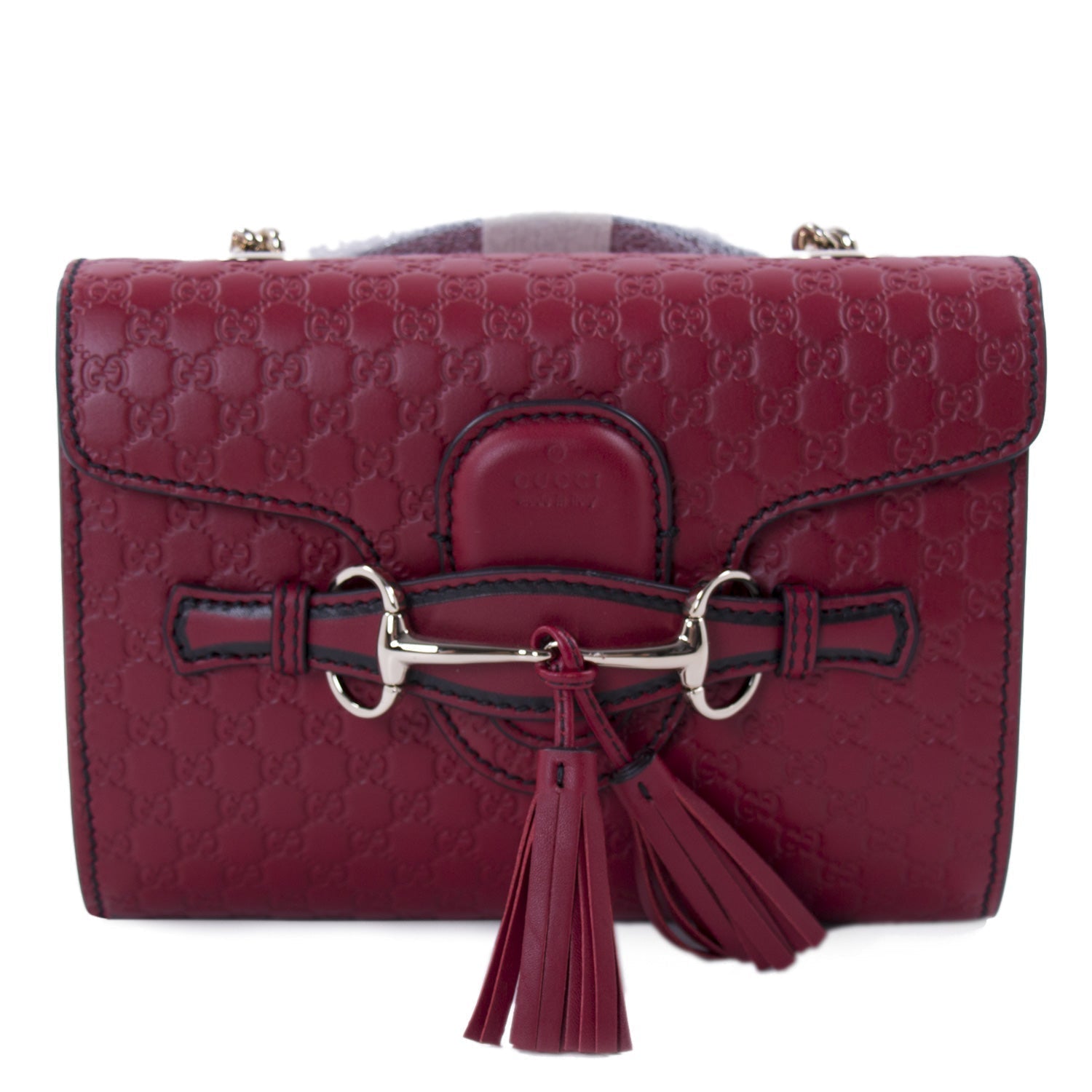 Gucci Guccissima Leather Chain Shoulder Bag Style 6
