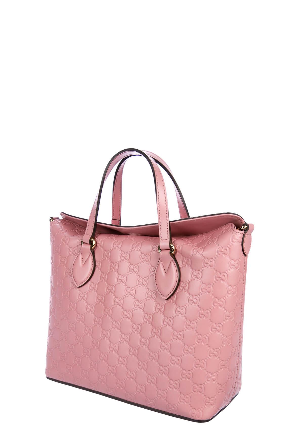 Gucci Guccissima Pink Leather Shoulder Bag