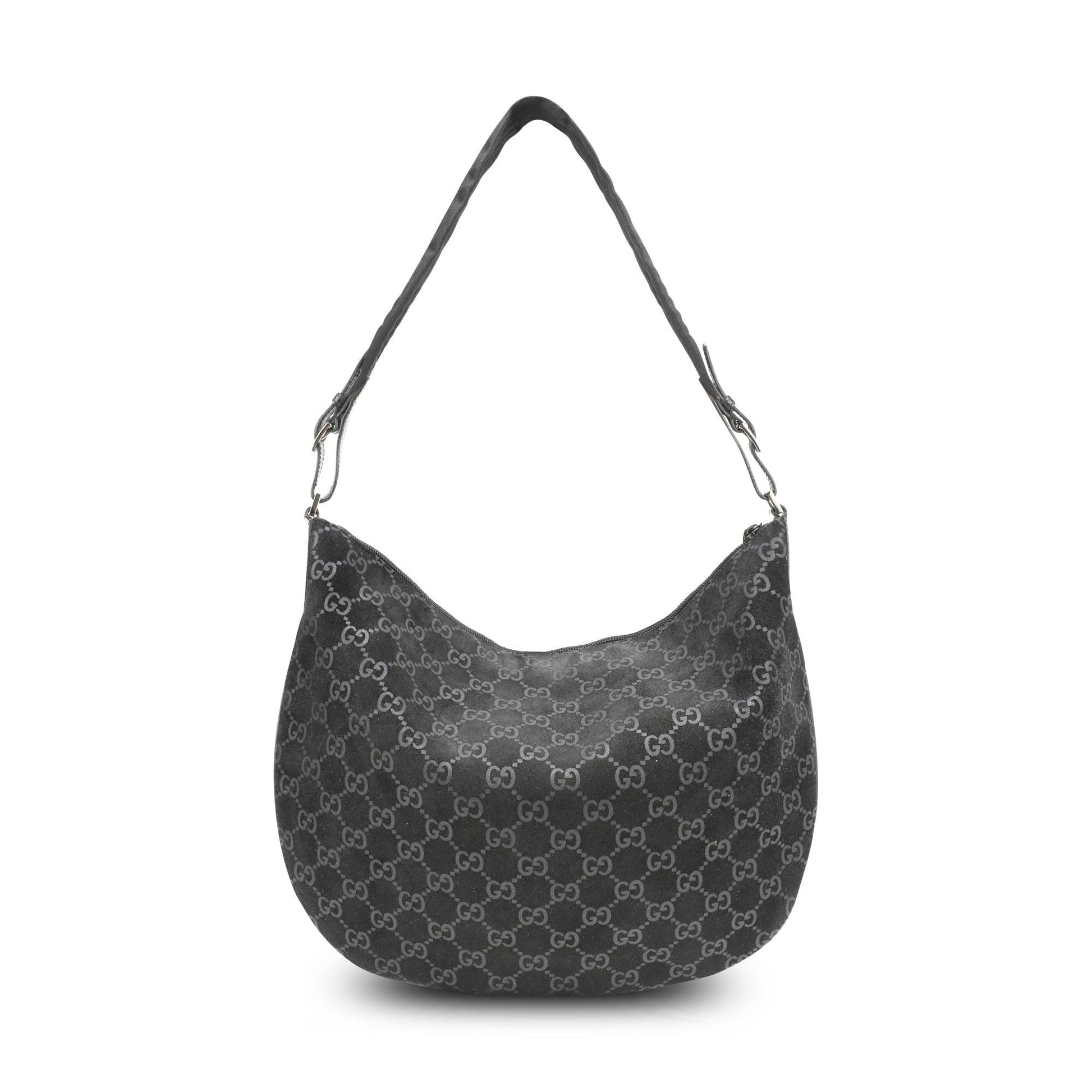 Gucci Monogram Leather Canvas Shoulder Bag