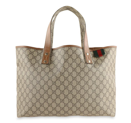 Gucci Brown Canvas Tote Style 3