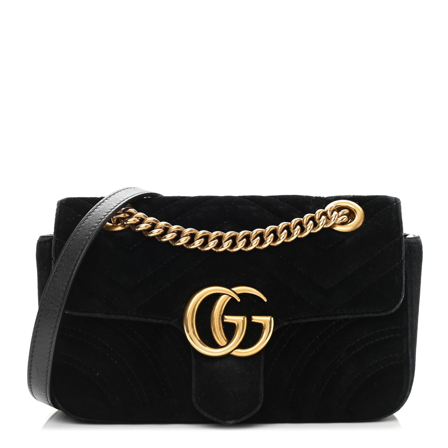 Gucci Monogram Quilted Chain Crossbody