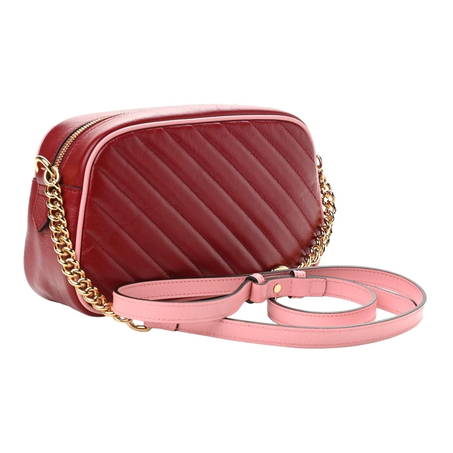 Gucci Monogram Quilted Chain Crossbody