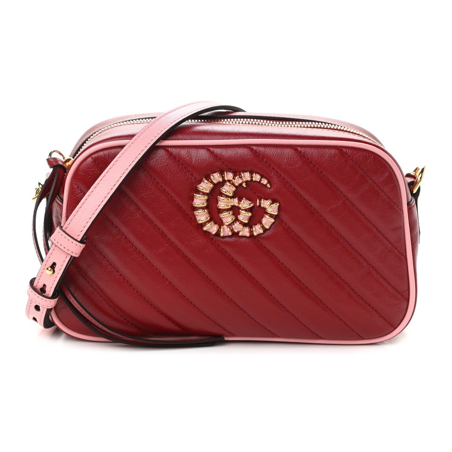 Gucci Monogram Quilted Chain Crossbody