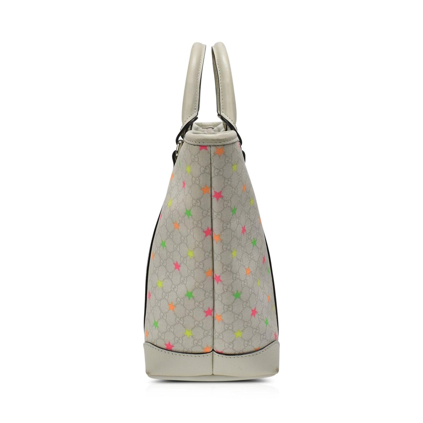 Gucci Lou Leather Canvas Tote