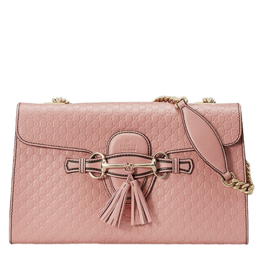 Gucci Leather Monogram Shoulder Bag Style 4