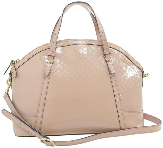 Gucci Guccissima Pink Patent Leather Tote