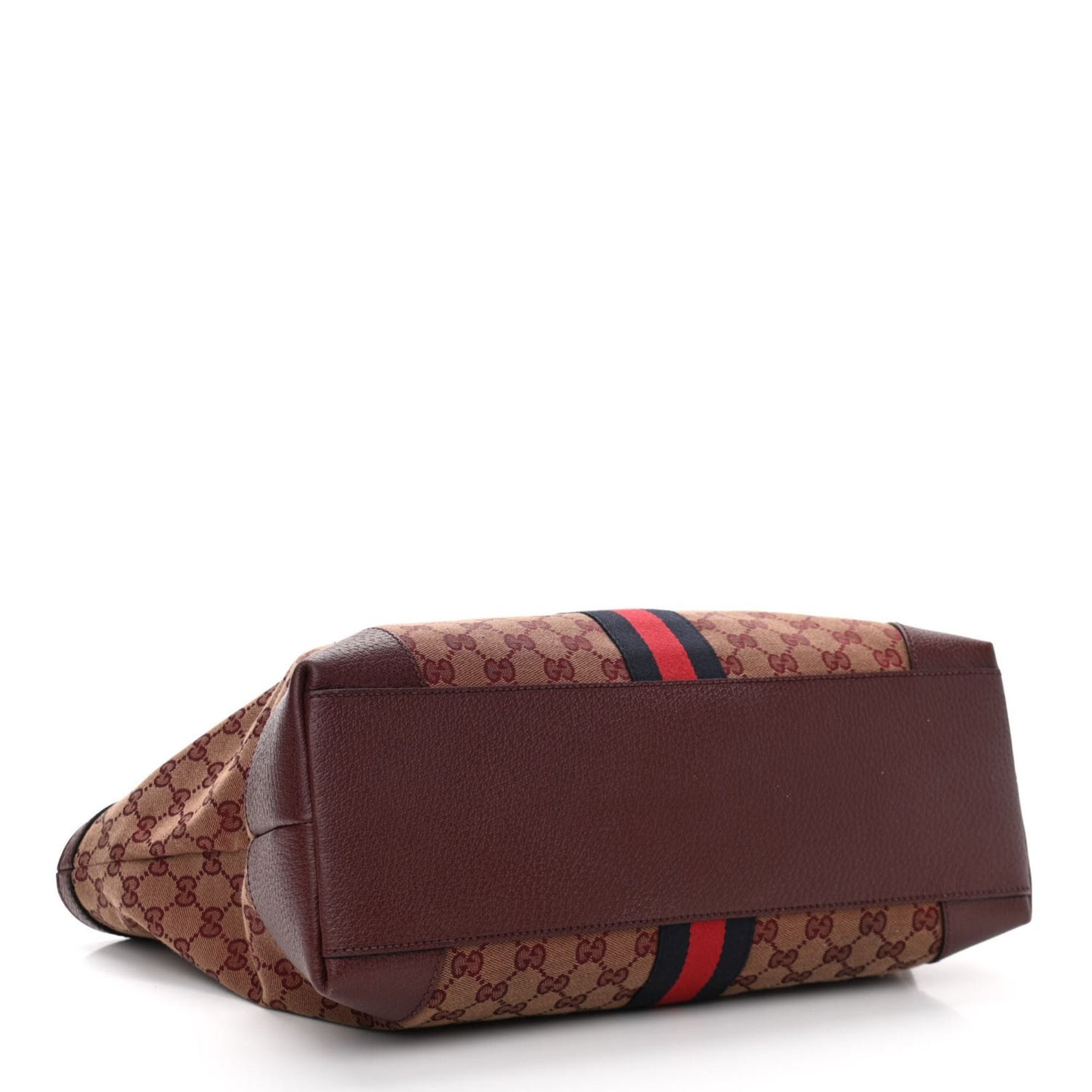 Gucci Monogram Leather Canvas Tote