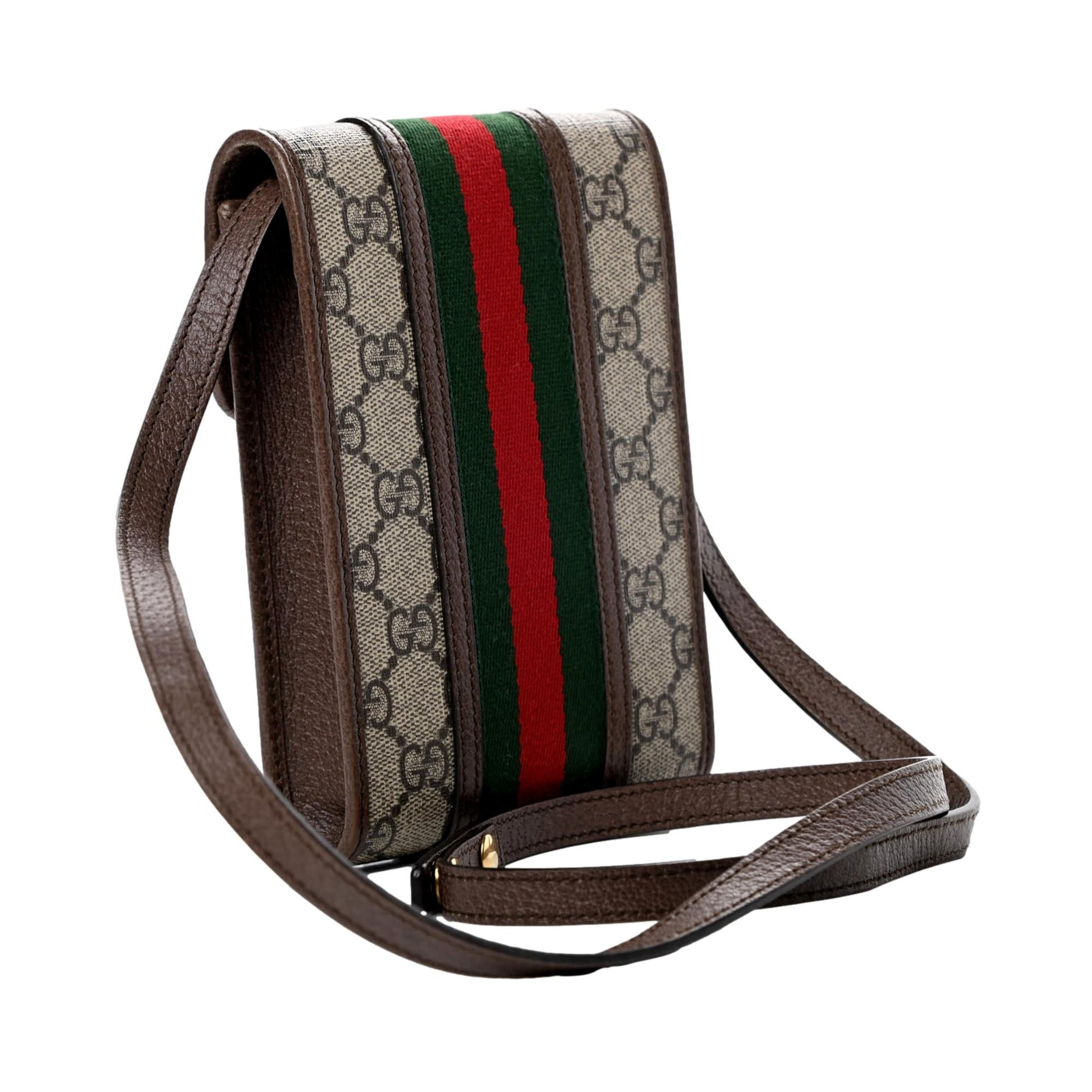Gucci Monogram Leather Mini Crossbody