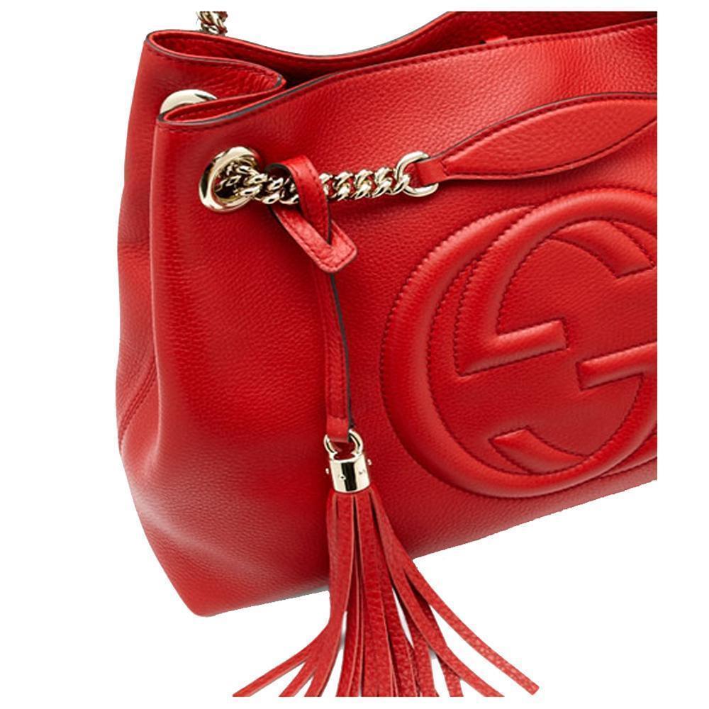 Gucci Chain Leather Tote
