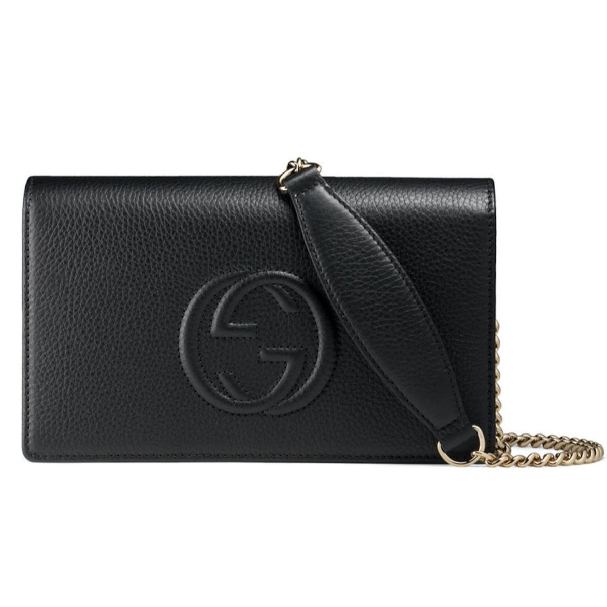 Gucci Monogram Chain Leather Crossbody