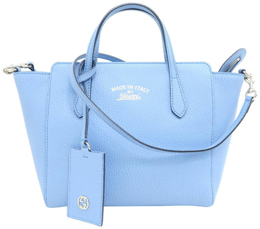 Gucci Blue Calfskin Tote