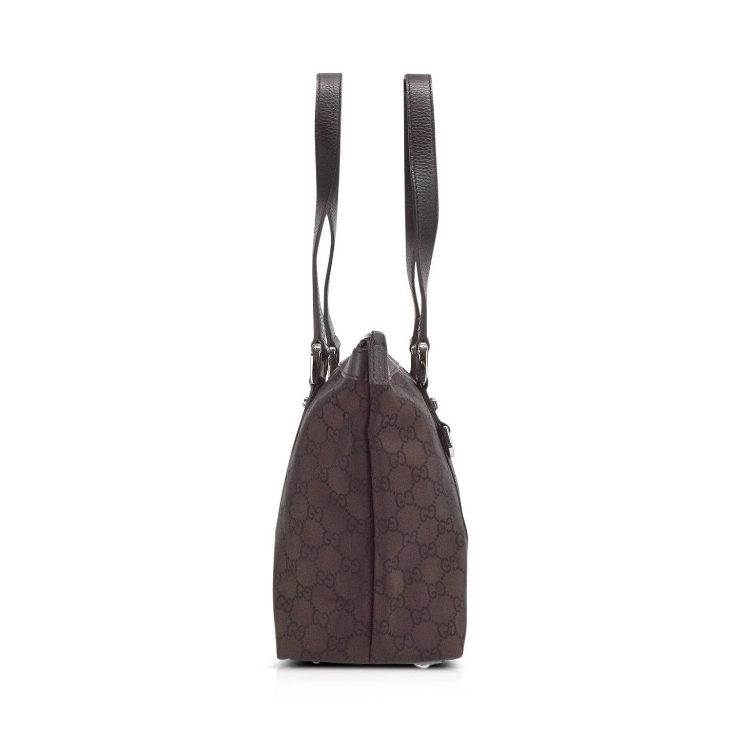 Gucci Monogram Leather Canvas Tote